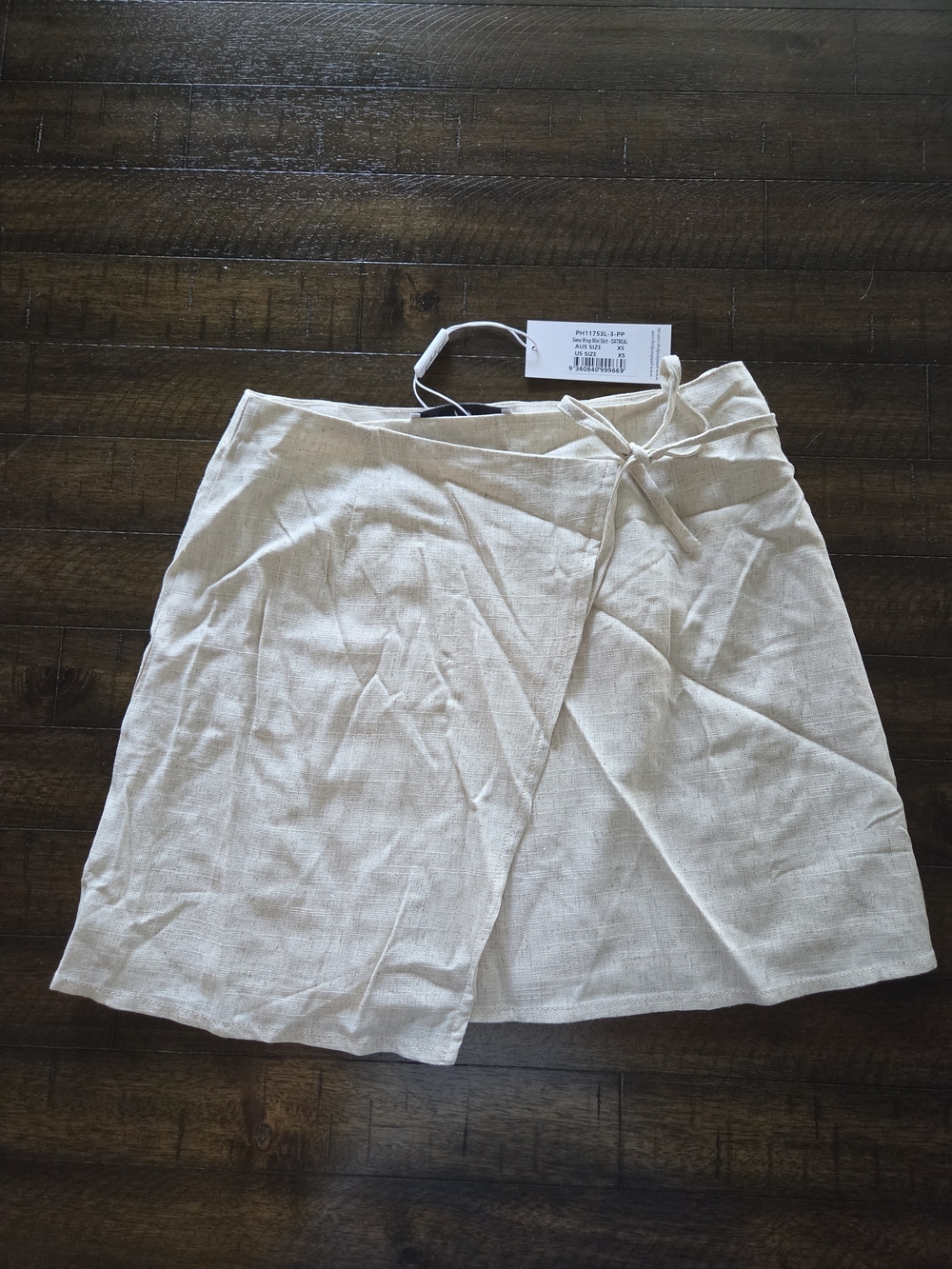 Petal & Pup Cream Wrap Mini Skirt